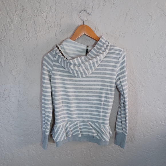 Saturday Sunday {Anthropologie} Striped Zip Up Hoodie Size Medium - Picture 3 of 14
